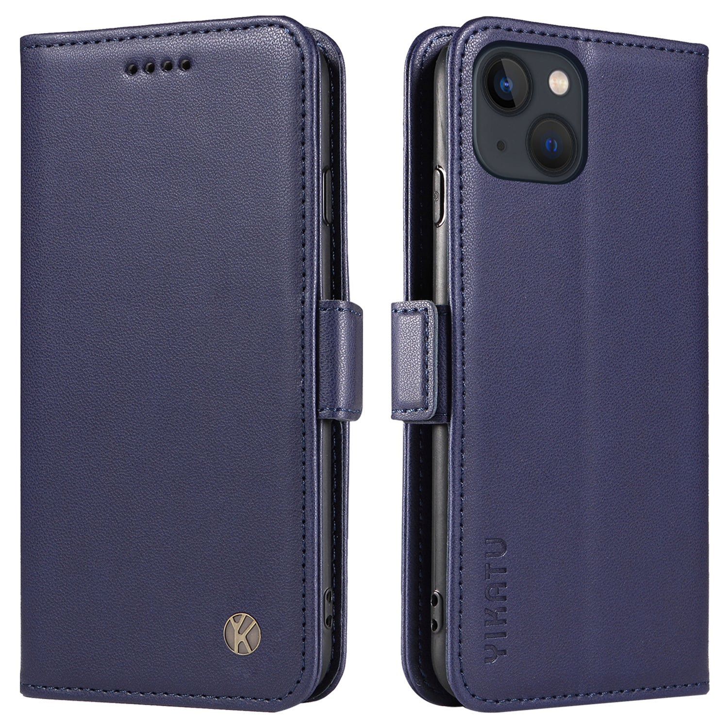YIKATU YK-003 Flip Cover til iPhone 13 mini 5,4 tommer Anti-ridse PU læderholder Telefonpung etui YIKATU YK-003 Flip Cover til iPhone 13 mini 5,4 tommer Anti-ridse PU læderholder Telefonpung etui